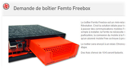 Où se trouve le module Femto Cell dans la freebox révolution ?
